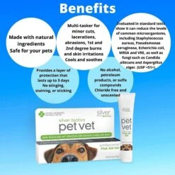 Silver Biotics PET VET Antibacterial First Aid Wound Dressing 6 Silver Biotics PET VET Antibacterial First Aid Wound Dressing -Furry Friends 327462 PT2. AC SS1800 V1631640676