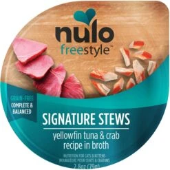 Nulo FreeStyle YellowfinTuna & Crab Stew Wet Cat Food, 2.8-oz Pouch, Case Of 24 -Furry Friends 329295 PT1. AC SS1800 V1634850503