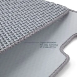 Casa Leo Leo's Loo Cat Litter Mat, Grey -Furry Friends 329399 PT2. AC SS1800 V1657656890