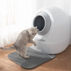 Casa Leo Leo's Loo Cat Litter Mat, Grey -Furry Friends 329399 PT5. AC SS1800 V1651429288