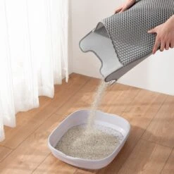 Casa Leo Leo's Loo Cat Litter Mat, Grey -Furry Friends 329399 PT6. AC SS1800 V1657656890