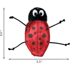 KONG Refillables Ladybug Cat Toy, Red/Black -Furry Friends 329458 PT1. AC SS1800 V1634836021