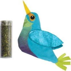 KONG Refillables Hummingbird Cat Toy, Blue