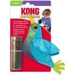 KONG Refillables Hummingbird Cat Toy, Blue -Furry Friends 329460 PT3. AC SS1800 V1634835677