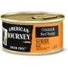 American Journey Senior Pate Chicken & Beef Recipe Canned Cat Food, 3-oz Can, Case Of 24 -Furry Friends 330849 MAIN. AC SS1800 V1691614424