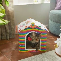 Frisco Pride Love Wins Cardboard Cat House -Furry Friends 331675 PT3. AC SS1800 V1647356081