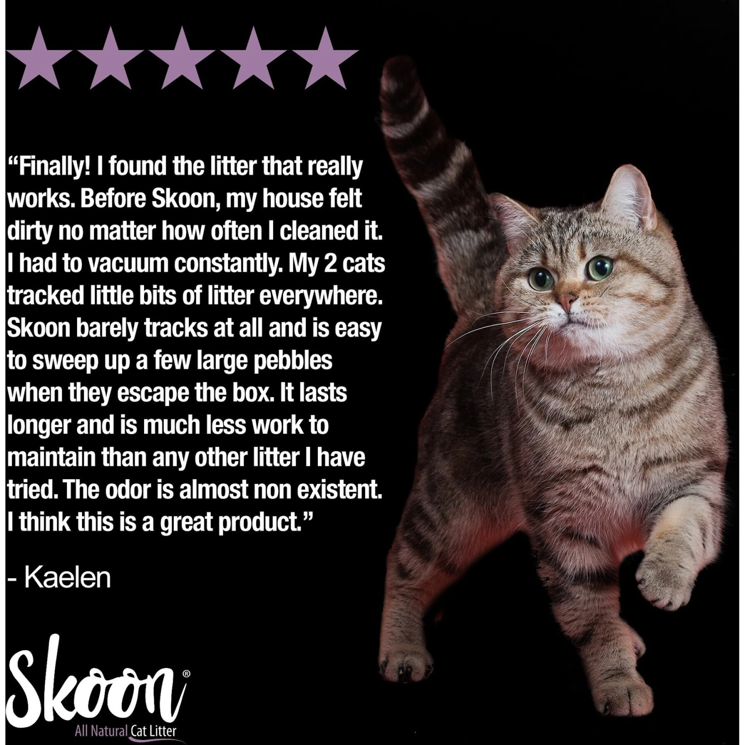 Skoon All Natural Lavender Scented Non-Clumping Cat Litter, 8-lb Bag 7 Skoon All Natural Lavender Scented Non-Clumping Cat Litter, 8-lb Bag - Image 5