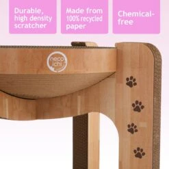 Necoichi Cozy Cat Scratcher Tower Toy 14 Necoichi Cozy Cat Scratcher Tower Toy -Furry Friends 336322 PT3. AC SS1800 V1674730084