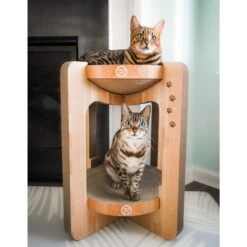 Necoichi Cozy Cat Scratcher Tower Toy 17 Necoichi Cozy Cat Scratcher Tower Toy -Furry Friends 336322 PT6. AC SS1800 V1674730088