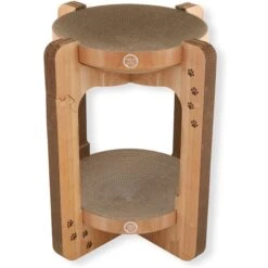Necoichi Cozy Cat Scratcher Tower Toy 19 Necoichi Cozy Cat Scratcher Tower Toy -Furry Friends 336322 PT8. AC SS1800 V1674730092