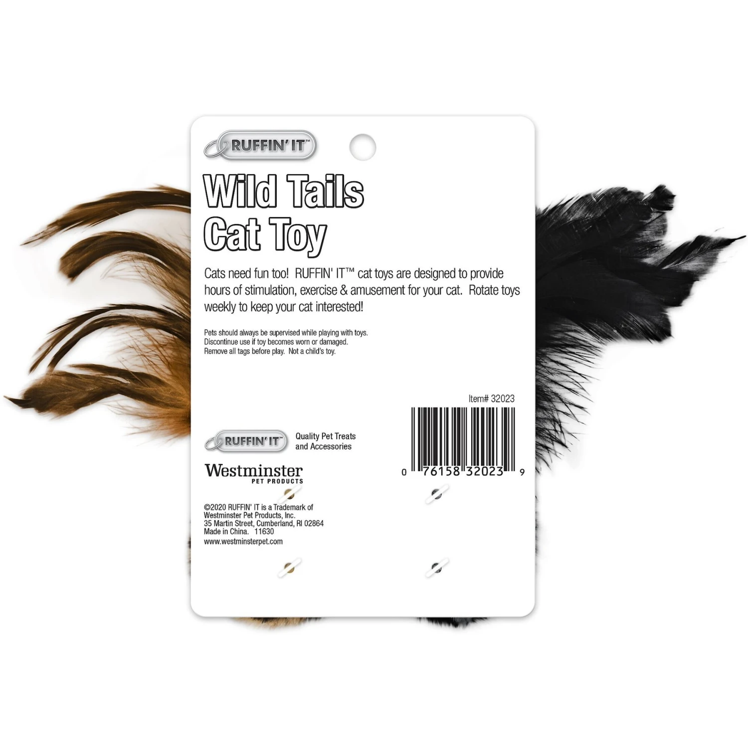 RUFFIN' IT Print Plush Balls Cat Toy, 2 Count 4 RUFFIN' IT Print Plush Balls Cat Toy, 2 Count - Image 2