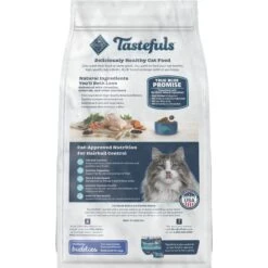 Blue Buffalo Tastefuls Hairball Control Natural Chicken & Brown Rice Recipe Adult 7+ Dry Cat Food & Blue Buffalo Freedom Indoor Mature Chicken Recipe Grain-Free Canned Cat Food -Furry Friends 338657 PT6. AC SS1800 V1635892950