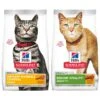 Hill's Science Diet Adult 7+ Senior Vitality Chicken Recipe Dry Cat Food & Hill's Science Diet Adult Urinary Hairball Control Dry Cat Food