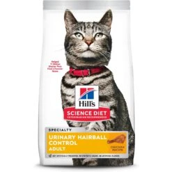 Hill's Science Diet Adult 7+ Senior Vitality Chicken Recipe Dry Cat Food & Hill's Science Diet Adult Urinary Hairball Control Dry Cat Food -Furry Friends 338687 PT5. AC SS1800 V1693256132