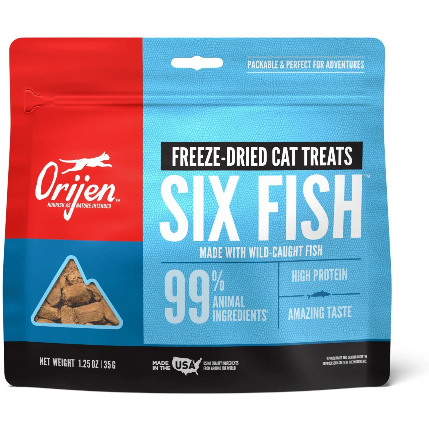 ORIJEN Six Fish Grain-Free Dry Cat Food & ORIJEN Six Fish Grain-Free Freeze-Dried Cat Treats, 1.25-oz Bag 9 ORIJEN Six Fish Grain-Free Dry Cat Food & ORIJEN Six Fish Grain-Free Freeze-Dried Cat Treats, 1.25-oz Bag - Image 7