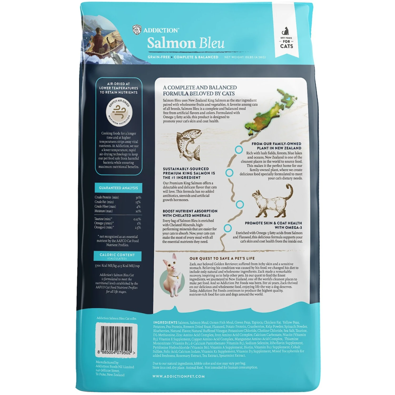 Addiction Grain-Free Salmon Bleu Dry Cat Food 4 Addiction Grain-Free Salmon Bleu Dry Cat Food - Image 2