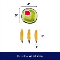 Frisco Halloween Haunted Mozzarella Sticks Plush Cat Toy With Catnip -Furry Friends 344064 PT1. AC SS1800 V1689877505