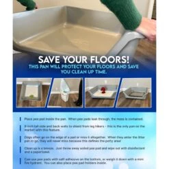 Shirley K's Senior Cat Litter Box, X-Large -Furry Friends 347408 PT5. AC SS1800 V1679682947