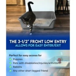 Shirley K's Senior Cat Litter Box, X-Large -Furry Friends 347408 PT7. AC SS1800 V1679682948