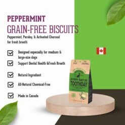 The Granville Island Pet Treatery Everyday Is Tooth Day Pets Agree Grain-Free Breath Freshening Dog Treats, 16-oz Bag -Furry Friends 347633 PT5. AC SS1800 V1698765996