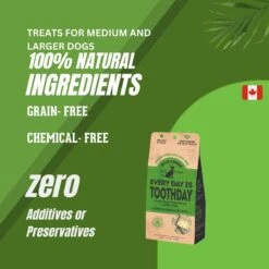 The Granville Island Pet Treatery Everyday Is Tooth Day Pets Agree Grain-Free Breath Freshening Dog Treats, 16-oz Bag -Furry Friends 347633 PT6. AC SS1800 V1698768793