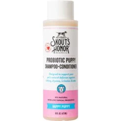 Skout's Honor Happy Puppy Probiotic Cat & Dog Shampoo & Conditioner, 16-oz Bottle