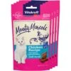 Vitakraft Meaty Morsels Chicken With Salmon Recipe Soft Cat Treats, 1.4-oz Pouch, Pack Of 4 1 Vitakraft Meaty Morsels Chicken With Salmon Recipe Soft Cat Treats, 1.4-oz Pouch, Pack Of 4 -Furry Friends 347890 MAIN. AC SS1800 V1666650283