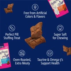 Vitakraft Meaty Morsels Chicken With Salmon Recipe Soft Cat Treats, 1.4-oz Pouch, Pack Of 4 -Furry Friends 347890 PT6. AC SS1800 V1666651262