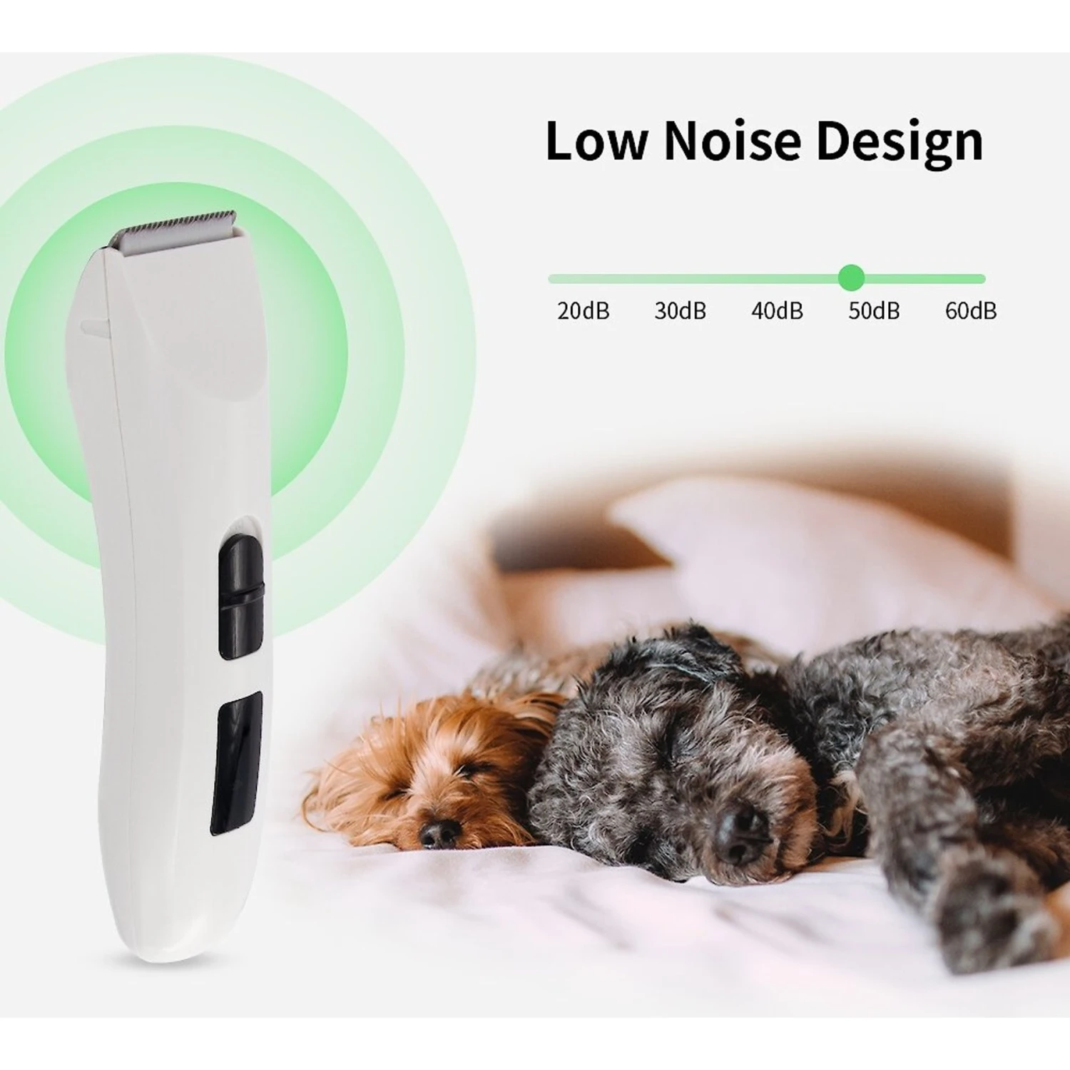 PATPET P710 Hairy Dog & Cat Grooming Clipper, White 5 PATPET P710 Hairy Dog & Cat Grooming Clipper, White - Image 3