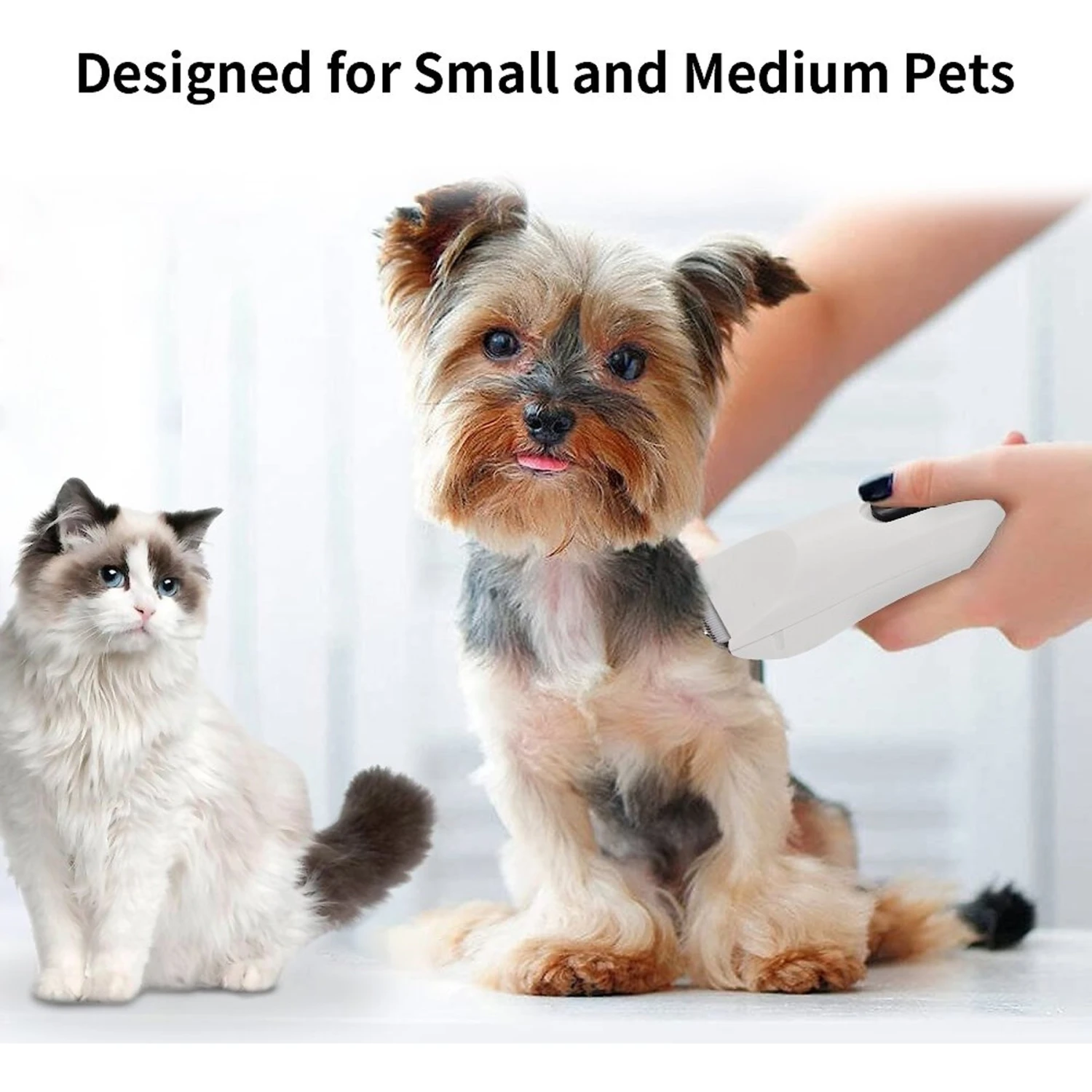 PATPET P710 Hairy Dog & Cat Grooming Clipper, White 6 PATPET P710 Hairy Dog & Cat Grooming Clipper, White - Image 4