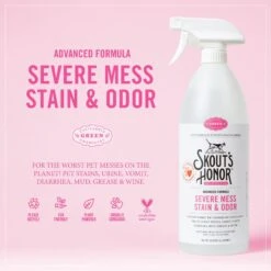 Skout's Honor Severe Mess Solution Cat Stain & Odor Cleaner, 35-oz Bottle -Furry Friends 348169 PT3. AC SS1800 V1658201743
