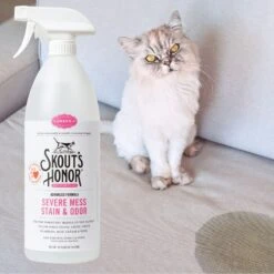 Skout's Honor Severe Mess Solution Cat Stain & Odor Cleaner, 35-oz Bottle -Furry Friends 348169 PT4. AC SS1800 V1658230463