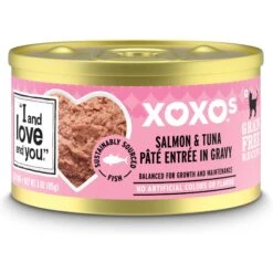 I And Love And You XOXO Salmon & Tuna Pate Grain-Free Canned Cat Food, 3-oz Can, Case Of 24