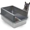 IPrimio Stainless Steel Cat Litter Box, X-Large -Furry Friends 352817 MAIN. AC SS1800 V1642529485