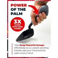 IPrimio Non Stick Coated Aluminum, Cat Scooper, X-Large, Black -Furry Friends 352824 PT1. AC SS1800 V1642532192