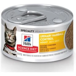 Hill's Science Diet Adult Sensitive Stomach & Sensitive Skin Chicken & Rice Recipe Dry Cat Food & Hill's Science Diet Adult Urinary Hairball Control Savory Chicken Entree Canned Cat Food -Furry Friends 353412 PT5. AC SS1800 V1693256129