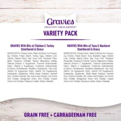 Wellness Healthy Indulgence Gravies Grain-Free Variety Pack Cat Food Pouches & Wellness Kittles Natural Grain-Free Salmon & Cranberries Crunchy Cat Treats -Furry Friends 353444 PT3. AC SS1800 V1639546589
