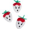 Frisco Halloween Ghost Strawberries Plush Cat Toy With Catnip, 3 Count -Furry Friends 354127 MAIN. AC SS1800 V1657657123