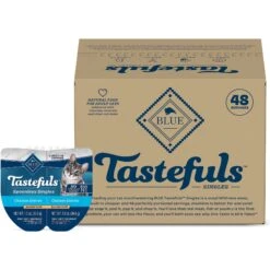 Blue Buffalo Tastefuls Spoonless Singles Chicken Entrée Pate Adult Cat Food, 2.6-oz Cup, Case Of 24
