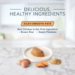 Blue Buffalo Tastefuls Spoonless Singles Chicken Entrée Pate Adult Cat Food, 2.6-oz Cup, Case Of 24 -Furry Friends 354411 PT5. AC SS1800 V1642026118