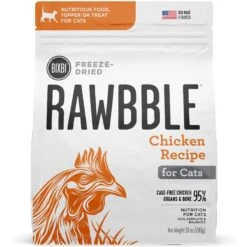 BIXBI RAWBBLE Chicken Recipe Grain-Free Freeze-Dried Cat Food