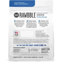 BIXBI RAWBBLE Turkey Recipe Grain-Free Freeze-Dried Cat Food -Furry Friends 355138 PT2. AC SS1800 V1640043158