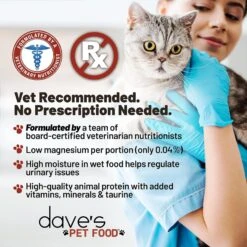 Dave's Pet Food Restricted Magnesium Chicken Diet Wet Cat Food, 5.5-oz Can, Case Of 24 5 Dave's Pet Food Restricted Magnesium Chicken Diet Wet Cat Food, 5.5-oz Can, Case Of 24 -Furry Friends 355808 PT2. AC SS1800 V1640150487
