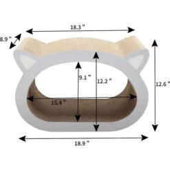 Coziwow By Jaxpety Cat-Head Shaped Scratcher Board Cat Toy With Catnip 13 Coziwow By Jaxpety Cat-Head Shaped Scratcher Board Cat Toy With Catnip -Furry Friends 355882 PT2. AC SS1800 V1675180909