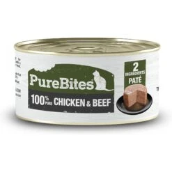 PureBites 100% Pure Chicken & Beef Pate Cat Food Toppings