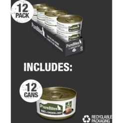 PureBites 100% Pure Chicken & Beef Pate Cat Food Toppings -Furry Friends 356462 PT5. AC SS1800 V1677859720