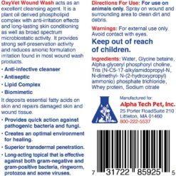 Alpha Tech Pet OXYVET Cat & Dog Wound Wash, 16-oz Bottle -Furry Friends 358479 PT3. AC SS1800 V1642807647