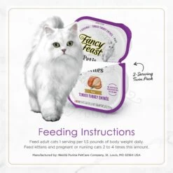 Fancy Feast Gourmet Pate Petites Tender Turkey Entree Wet Cat Food -Furry Friends 358575 PT7. AC SS1800 V1649699509