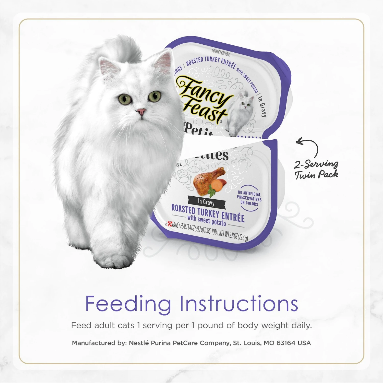 Fancy Feast Gourmet Gravy Petites Turkey & Sweet Potato Entree Wet Cat Food 10 Fancy Feast Gourmet Gravy Petites Turkey & Sweet Potato Entree Wet Cat Food - Image 8