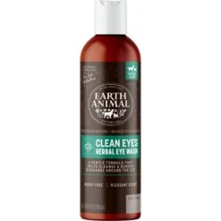 Earth Animal Natural Remedies Clean Eyes Herbal Eye Wash Cleanser For Dogs & Cats, 4-oz Bottle